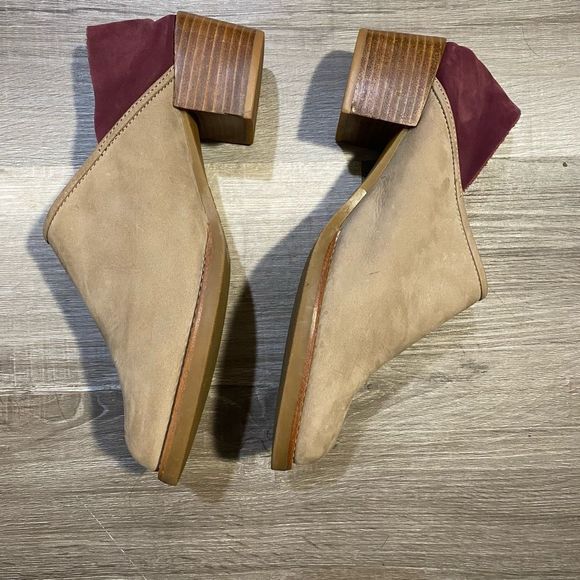 Anthropologie All Black Colorblock Fold-Back Booties, Size EU 40 / US 9, MP $150 - Picture 4 of 13